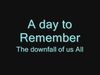 A Day To Remember - The Downfall Of Us All Descarga gratuita de tonos de llamada