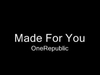 OneRepublic - Made For You Descarga gratuita de tonos de llamada